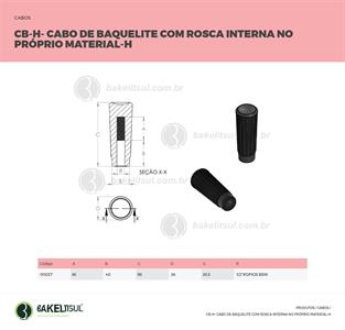 CABO DE BAQUELITE ROSCA INTERNA CB-H 00027 