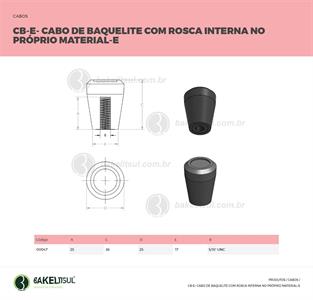 CABO DE BAQUELITE ROSCA INTERNA CB-E 00047 