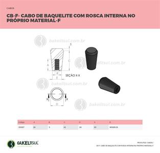 CABO DE BAQUELITE ROSCA INTERNA CB-F 00057 
