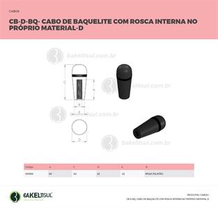CABO DE BAQUELITE ROSCA INTERNA CB-D-BQ 00059 