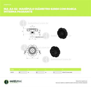 MANÍPULO 62MM ROSCA INTERNA PASSANTE 00170 F3 03201 