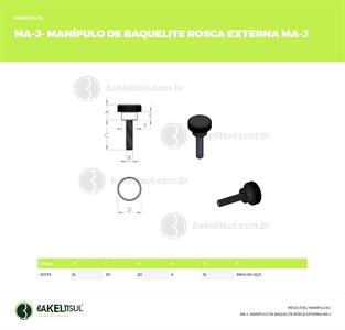 MANÍPULO DE BAQUELITE ROSCA EXTERNA MA-J 00173 