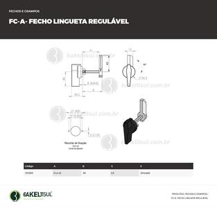 FECHO LINGUETA REGULÁVEL 00289 