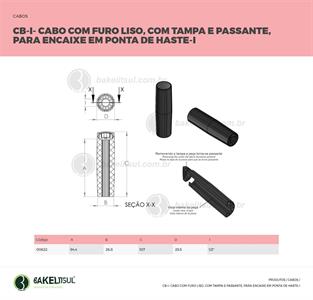 CABO PLÁSTICO FIXAÇÃO POR PRESSÃO CB-I 00622 