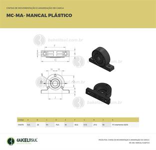 MANCAL PLÁSTICO PARA ROLAMENTO 6205 MC-A 00878 