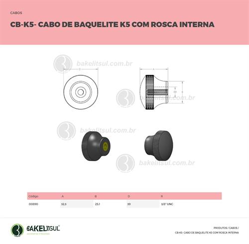 CABO ESFERA DE BAQUELITE ROSCA INTERNA CB-K5 00890 