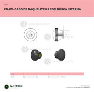 CABO ESFERA DE BAQUELITE ROSCA INTERNA CB-K5 00890 