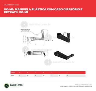 MANIVELA PLÁSTICA COM CABO RETRÁTIL 01063 