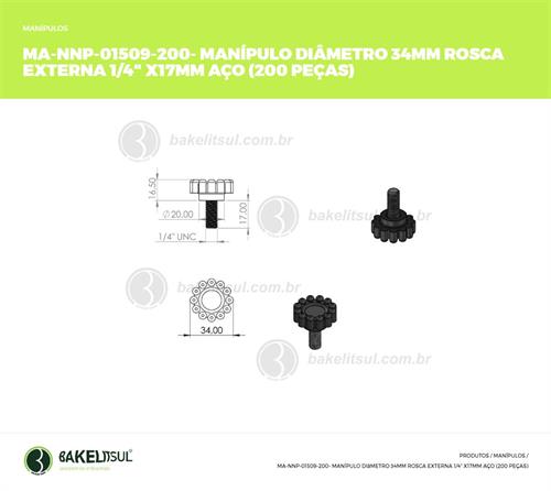 MANÍPULO 34MM ROSCA EXTERNA 01509 