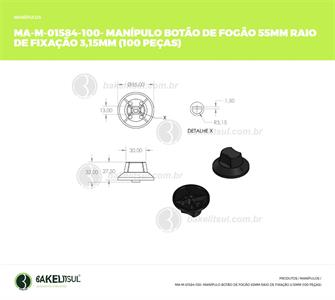 MANÍPULO FOGÃO 01584 