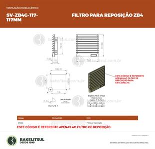 GRELHA DE VENTILAÇÃO OU EXAUSTÃO PARA VENTILADOR VQ-80 01632 