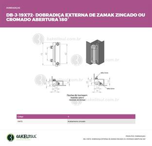 DOBRADIÇA METÁLICA DB-J 01672 