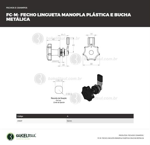 FECHO LINGUETA MANÍPULO FC-M 01697 