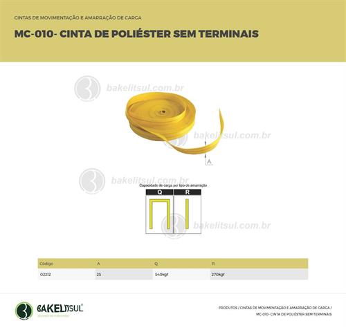 CINTA DE POLIÉSTER SEM TERMINAIS 02312 