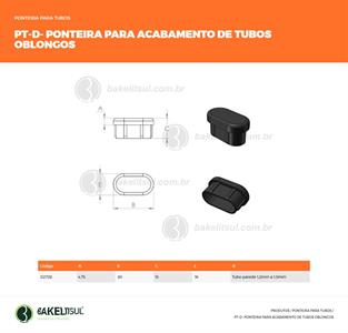 PONTEIRA COM ABA PARA TUBOS OBLONGOS 02728 
