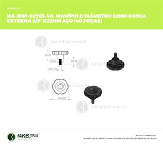 MANÍPULO PLÁSTICO ROSCA EXTERNA MA-BNP 30% off 02765 