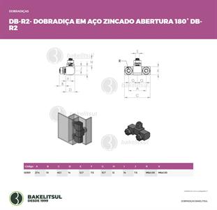 DOBRADIÇA AÇO 180º DB-R2 02901 