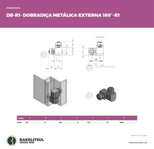 DOBRADIÇA AÇO 180º DB-R1 02902 