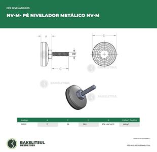 PÉ NIVELADOR METÁLICO NV-M   02923 