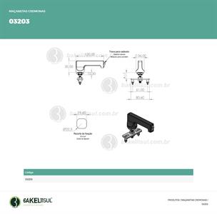 MAÇANETA PLÁSTICA ABERTURA ESQUERDA/DIREITA COM TRAVA CADEADO 30% off 03203 