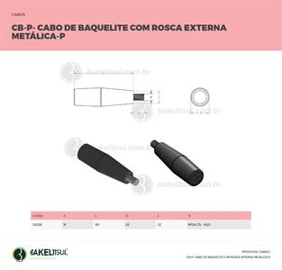 CABO DE BAQUELITE ROSCA EXTERNA CB-P 03238 