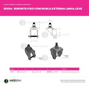 SUPORTE FIXO ROSCA LINHA LEVE  03439 