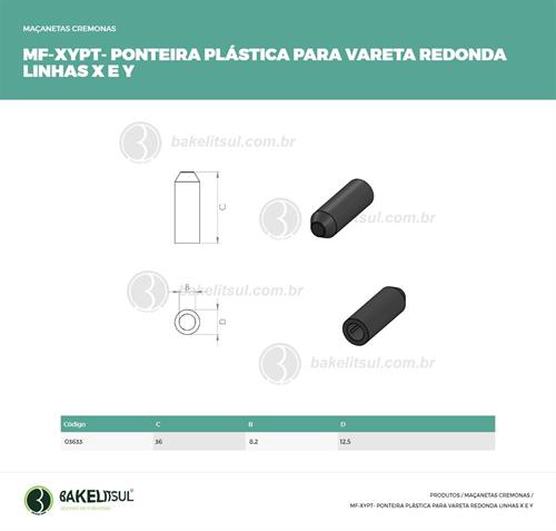 PONTEIRA PLÁSTICA PARA VARÃO REDONDO LINHAS X E Y 03633 