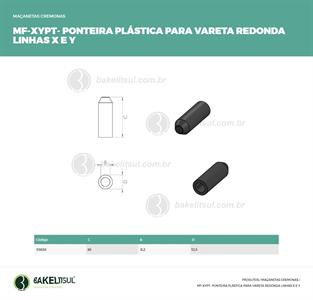 PONTEIRA PLÁSTICA PARA VARÃO REDONDO LINHAS X E Y 03633 