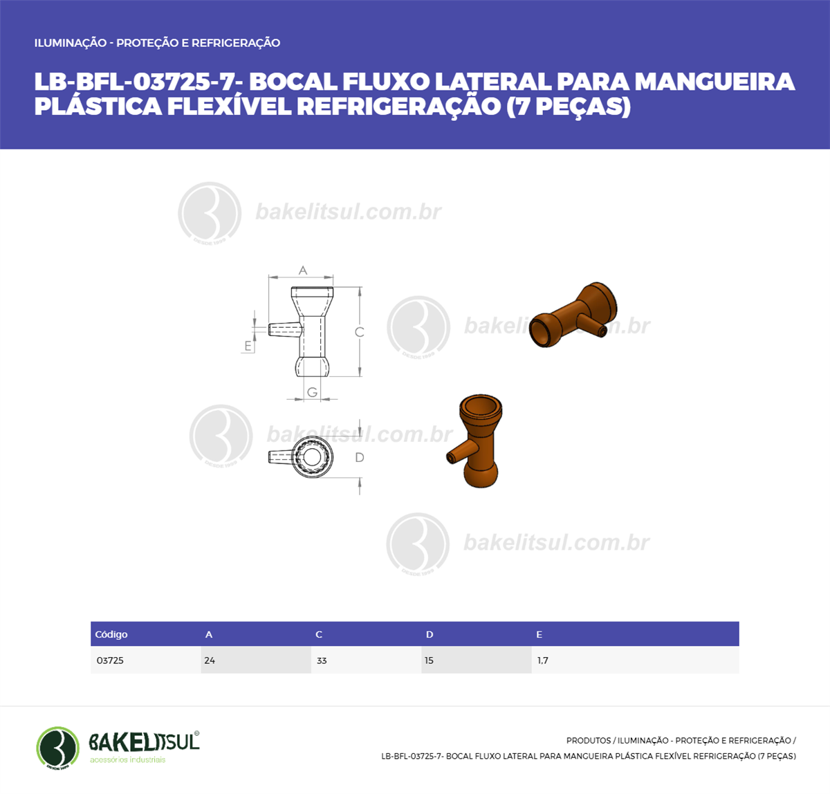 Clique aqui para visualizar a imagem técnica LB-BICO REFRIGERACAO-PP-J1-SR-1/4-00-00-PSR-BOCAL FLUXO LATE Clique aqui para visualizar a imagem técnica LB-BICO REFRIGERACAO-PP-J1-SR-1/4-00-00-PSR-BOCAL FLUXO LATE