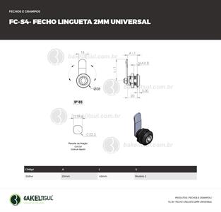 FECHO LINGUETA MIOLO UNIVERSAL FC-S4 03844 