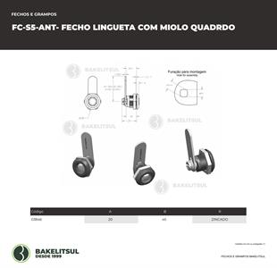 FECHO LINGUETA MIOLO QUADRADO FC-S5 03846 