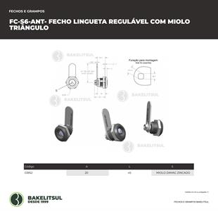FECHO LINGUETA MIOLO TRIÂNGULO 30% OFF 03852 