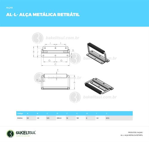 ALÇA METÁLICA RETRÁTIL 04044 
