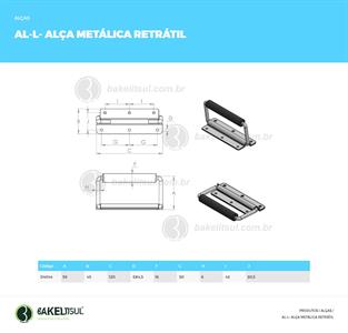 ALÇA METÁLICA RETRÁTIL 04044 