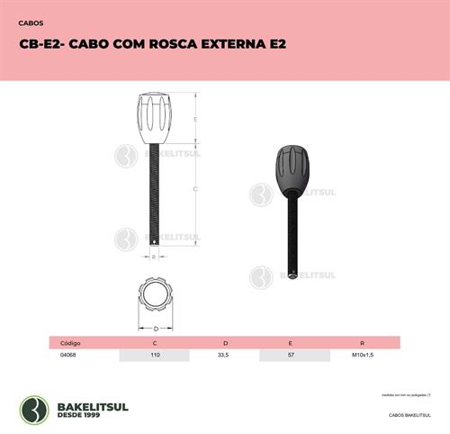 CABO COM ROSCA EXTERNA CB-E2 04068 