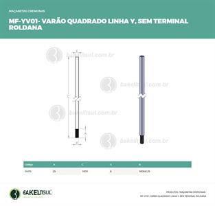VARETA QUADRADA LINHA Y 04115 