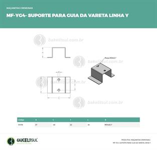 SUPORTE PARA GUIA DA VARETA LINHA Y 04118 
