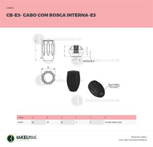 CABO COM ROSCA INTERNA METÁLICA CB-E3 04287 F3 00487 