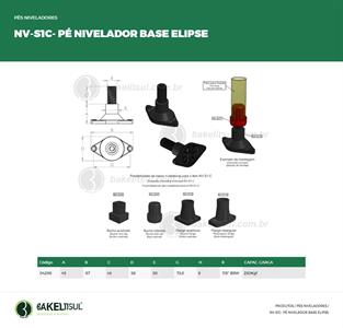 PÉ NIVELADOR BASE ELIPSE 04298 