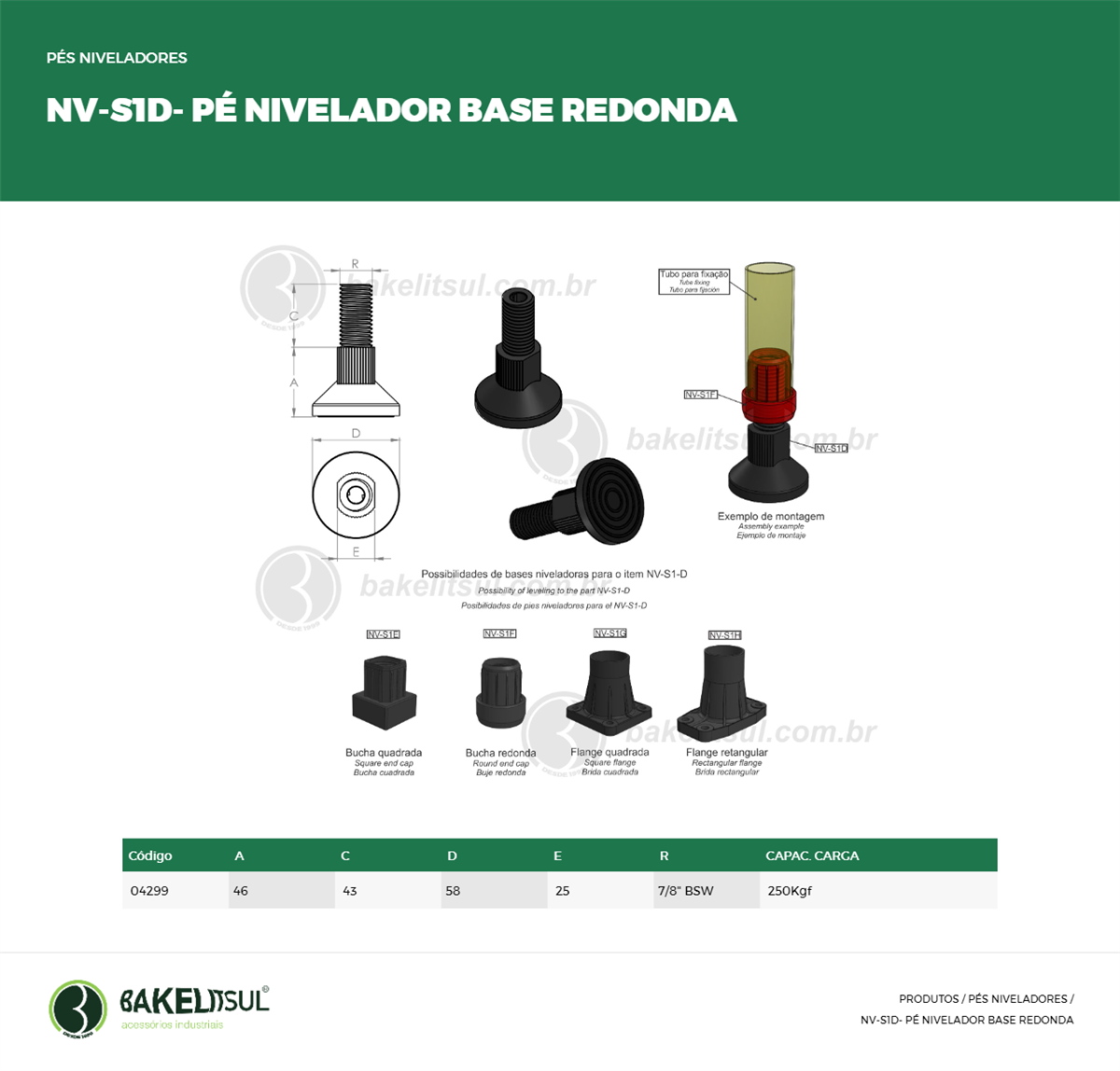 Clique aqui para visualizar a imagem técnica NV-NIVELADOR-PP-S1-EX- 59-7/8-45-RMT-BASE RED C/ ANTIDERRAP Clique aqui para visualizar a imagem técnica NV-NIVELADOR-PP-S1-EX- 59-7/8-45-RMT-BASE RED C/ ANTIDERRAP
