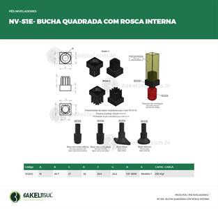 BUCHA QUADRADA PARA NV-S1 04302 