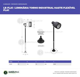 LUMINÁRIA FLEXÍVEL PARA TORNO LB-FLA1 04359 