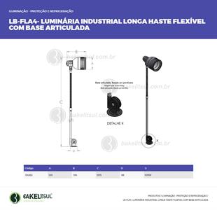 LUMINÁRIA FLEXÍVEL INDUSTRIAL LB-FLA4 04362 