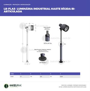 LUMINÁRIA FLEXÍVEL ARTICULADA PARA MÁQUINAS LB-FLA5 04363 