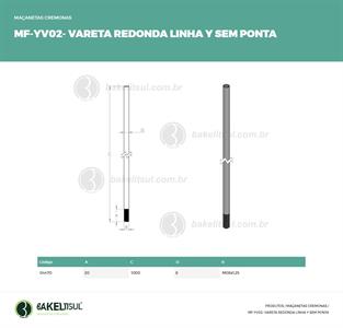 VARETA REDONDA LINHA Y SEM PONTA 04470 