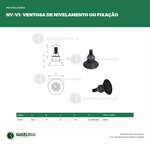 VENTOSA DE NIVELAMENTO OU FIXAÇÃO 04593 