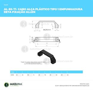 CABO ALÇA PLÁSTICO TIPO 1 FIXAÇÃO ALLEN 04916 