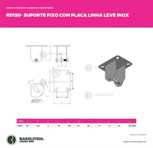 RD-RODAS E RODIZIOS - SFPLL-INOX 05026 