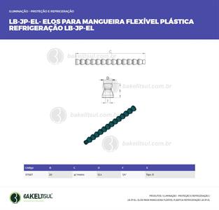 ELOS DE LIGAÇÃO MANGUEIRA FLEXÍVEL PLÁSTICA LB-JP-EL 07387 