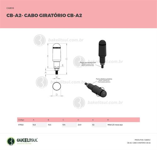 CABO GIRATÓRIO CB-A2 07652 F3 04716 